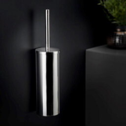 Cosmic Toilet Brush, Wall-Mounted, Glossy Stainless Steel, Logic Collection - thumbnail 2