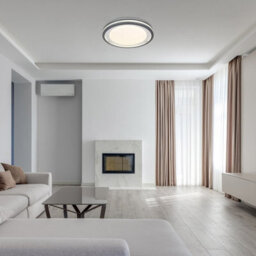 Luminosa Lighting Luminosa Terpsa Integrated Led Semi Flush Ceiling Light White Matt Led Dimmable 2700-6500K Remote Control Timer - thumbnail 8