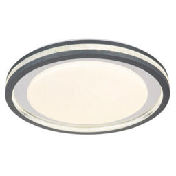 Luminosa Lighting Luminosa Terpsa Integrated Led Semi Flush Ceiling Light White Matt Led Dimmable 2700-6500K Remote Control Timer