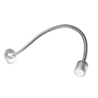 Luminosa Lighting Luminosa Leds C4 Wall Led 1 Light Adjustable Wall Light Reading Lamp Anodised Aluminium
