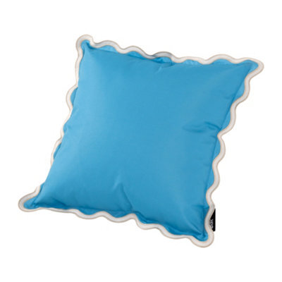 Hayward 50 X 50Cm Outdoor Cushion, Morning Sky Scalloped Edge Design, Shower-Resistant Square Cushion For Garden & Patio