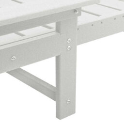 Berkfield Garden Lounge Furniture 3 Pcs White 38 X 38 X 46Cm Polyethylene - thumbnail 7