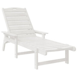 Berkfield Garden Lounge Furniture 3 Pcs White 38 X 38 X 46Cm Polyethylene - thumbnail 5