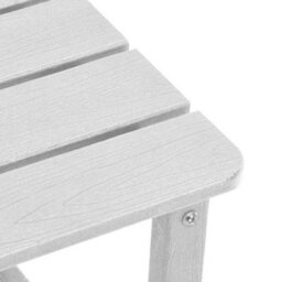 Berkfield Garden Lounge Furniture 3 Pcs White 38 X 38 X 46Cm Polyethylene - thumbnail 9