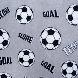 OHS Football Fleece Blanket With Sleeves Wearable Supersoft Cosy Warm Throw, Grey - thumbnail 6
