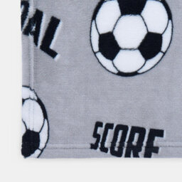 OHS Football Fleece Blanket With Sleeves Wearable Supersoft Cosy Warm Throw, Grey - thumbnail 5