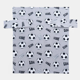 OHS Football Fleece Blanket With Sleeves Wearable Supersoft Cosy Warm Throw, Grey - thumbnail 3