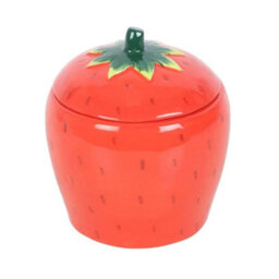 Something Different Tutti Frutti Strawberry Candle Jar Red/green (One Size)