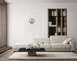 Luminosa Lighting Luminosa Rastia 25Cm Globe Pendant Ceiling Light Gold Amber Shade 3000K Warm White - thumbnail 4