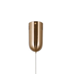 Luminosa Lighting Luminosa Rastia 25Cm Globe Pendant Ceiling Light Gold Amber Shade 3000K Warm White - thumbnail 3