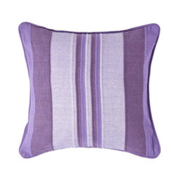 Homescapes Cotton Striped Mauve Cushion Cover Morocco , 45 X 45 Cm - thumbnail 1
