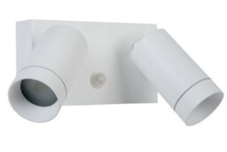 Lucide Taylor Modern Wall Spotlight Outdoor, Pir Sensor - 2Xgu10 - Ip54 - White - thumbnail 3