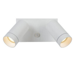 Lucide Taylor Modern Wall Spotlight Outdoor, Pir Sensor - 2Xgu10 - Ip54 - White - thumbnail 6