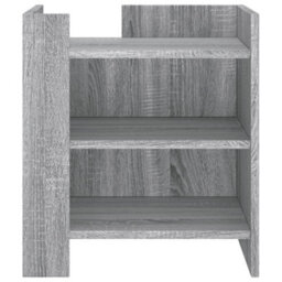 Berkfield Bedside Cabinet Grey Sonoma 45X50X50 Cm Engineered Wood - thumbnail 4
