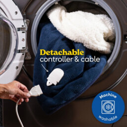 Russell Hobbs Electric Blanket 120W Heated Throw Blue 9 Heat Settings With 2 Year Guarantee Rhht1003Blu - thumbnail 5