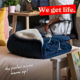 Russell Hobbs Electric Blanket 120W Heated Throw Blue 9 Heat Settings With 2 Year Guarantee Rhht1003Blu - thumbnail 8