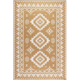 The Rugs Dynamic Reversible Indoor & Outdoor Rug Polypropylene Oriental Rug In Yellow - thumbnail 8