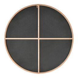 Furniturebox Emma 80Cm Medium Art Deco White Metal Frame Round Hallway Bedroom Dining And Living Room Wall Mirror - thumbnail 5