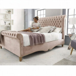 Luxury Whitby Slats Ottoman Bed With Midnight  With Headboard - thumbnail 4