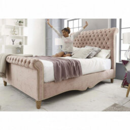 Luxury Whitby Slats Ottoman Bed With Midnight  With Headboard - thumbnail 3