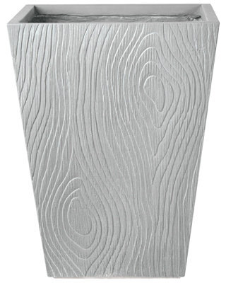 Wyld And Coco Casanova Grey Fibre Clay Square Planter 42 X 42 X 50 Cm - image 1