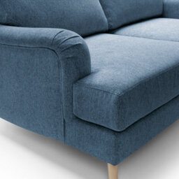 Abakus Direct Harper Collection 2 Seater In Dark Blue - thumbnail 3