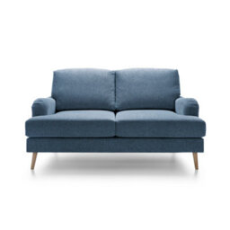 Abakus Direct Harper Collection 2 Seater In Dark Blue - thumbnail 2