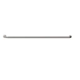 GoodHome Athens Satin Grey Nickel Effect Extendable Single Curtain Pole Set, (L)1200mm-2100mm (Dia)28mm - thumbnail 3