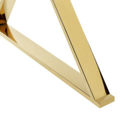 Beliani Dining Table Attica Marble/ Gold 120 Cm 70 Cm Tempered Glass - thumbnail 6