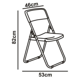Urbn-Garden Urbngarden 82Cm Height 3 Pcs Black Rattan Design Folding Square Table & Chairs Set - thumbnail 6