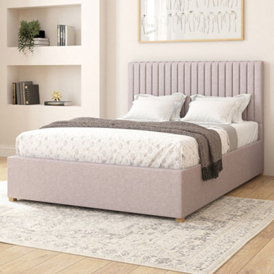 Aspire Grant Electric Adjustable Bed Upholstered With Pocket Sprung Mattress Uk Made, Eire Linen Grey, Size Single - image 1