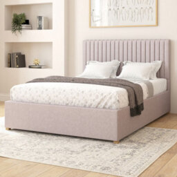 Aspire Grant Electric Adjustable Bed Upholstered With Pocket Sprung Mattress Uk Made, Eire Linen Grey, Size Single