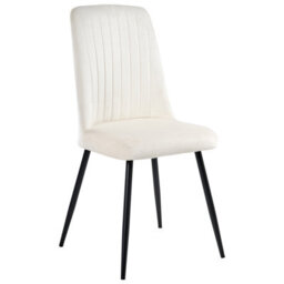 Beliani Set Of 4 Dining Chairs Kirby Velvet Off-White - thumbnail 4