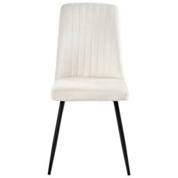 Beliani Set Of 4 Dining Chairs Kirby Velvet Off-White - thumbnail 5