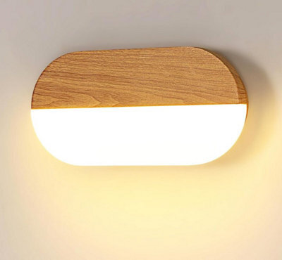 Wooden Led Wall Sconce  Interior Wall Lamp Warm Light 3000K - image 1
