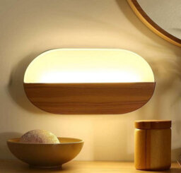Wooden Led Wall Sconce  Interior Wall Lamp Warm Light 3000K - thumbnail 2