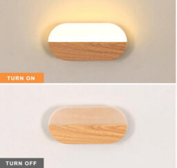 Wooden Led Wall Sconce  Interior Wall Lamp Warm Light 3000K - thumbnail 3