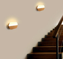 Wooden Led Wall Sconce  Interior Wall Lamp Warm Light 3000K - thumbnail 5