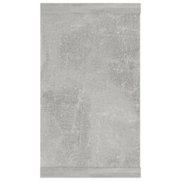 Berkfield Wall Cube Shelf 2 Pcs Concrete Grey 80X15X26.5 Cm Engineered Wood - thumbnail 8