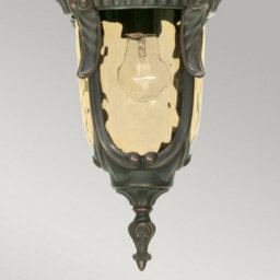 Luminosa Lighting Elstead Philadelphia 1 Light Medium Outdoor Ceiling Chain Lantern Old Bronze Ip44, E27 - thumbnail 3