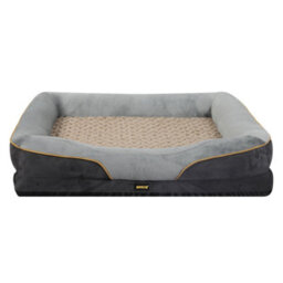 Skylos Dog Bed 91Cm Memory Foam Orthopedic Washable Pet Puppy Grey Mattress - thumbnail 3