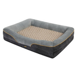 Skylos Dog Bed 91Cm Memory Foam Orthopedic Washable Pet Puppy Grey Mattress - thumbnail 2
