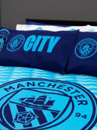 Manchester City Fc Crestcol Double Panel Duvet And Pillowcase Set - thumbnail 6
