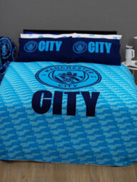 Manchester City Fc Crestcol Double Panel Duvet And Pillowcase Set - thumbnail 4