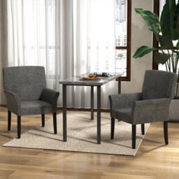 Gainoom Waiting Room Chair Fabric Executive Reception Chair W/ Padded Armrests - thumbnail 7