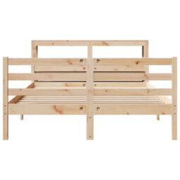 Berkfield Bed Frame With Headboard Without Mattress 150X200 Cm King Size - thumbnail 4