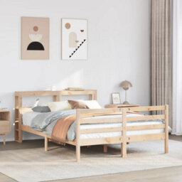 Berkfield Bed Frame With Headboard Without Mattress 150X200 Cm King Size - thumbnail 1