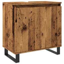 Berkfield Industrial Bathroom Cabinet Old Wood 58X33X60 Cm Engineered Wood - thumbnail 1