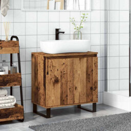 Berkfield Industrial Bathroom Cabinet Old Wood 58X33X60 Cm Engineered Wood - thumbnail 3