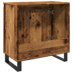 Berkfield Industrial Bathroom Cabinet Old Wood 58X33X60 Cm Engineered Wood - thumbnail 6